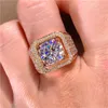 Ring choucong unikalne biżuterię obrączki