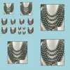 Beaded Necklaces & Pendants Jewelry Wholesale 60 Inch 11-12Mm South Seas Peacock Green Pearl Necklace 14K Gold Clasp Drop Delivery 2021 Iaq0