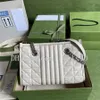 Wysokiej Jakości Luksusowe Projektanci Torebka Moda Damska Tot Bag Vintage Srebrny Sprzęt Torby Na Ramię Letter Ladies Torebka Cross Body Clutch Camera Torebki GB123