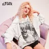 Elfsack Joker Princess Graphic Women Sweatshirt, Höstflicka Sportig Chic Cartoon Print Pullover Kläder, Elf Casual Daily Top 201212