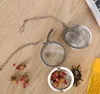 Infusore per tè Infusori per pentole con chiusura in acciaio inossidabile Riutilizzabili Filtri a rete a sfera Accessori per bere da cucina Sfera