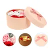 Flores decorativas grinaldas 1 conjunto de foux sabonete Rose Gift Box Artificial Luminous com luz de corda