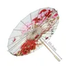 Retro manuell oljepapper paraplyer långt handtag dansprestanda hantverk paraply mode tryck vattentäta rekvisita parasol rra12594