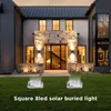4 ADET 8 LED Güneş Bahçe Işıkları IP65 Su Geçirmez Solars Lamba Zemin Işık Açık Algılama Çim Veranda Yolu D3.5 için Peyzaj Aydınlatma