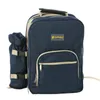 Outdoor-Taschen 4 Personen Picknick Rucksack Rucksack Tragbare Camping BBQ Lunch Bag mit Geschirr Set239p