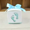 Favor Holders Baby Foot Candy Pudełko Baby Shower Pightar Paper Słodka torba śladowe pudełka imprezowe