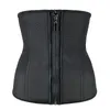 XXS-6XL gorset urządzenie do modelowania sylwetki lateksowy gorset waist trainer Cincher Zipper Underbust odchudzanie odchudzanie bielizna modelująca klepsydra pas kobiety Plus 210305