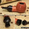 MUXIANG 12 tipos 10 herramientas de pipa Pipa de tabaco de madera kevazingo recta Pipa de fumar hecha a mano de churchwarden China ad0001ad0050 C07433501