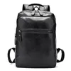 Backpack 2021 Fashion Men's Bag Male Top Leather Laptop Computer Bags High School Student College Students