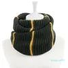 Vinter varmt knit infinity scarf kvinnor man vinter dubbel cirkel loop scarfs halsdukar randig ring halsduk