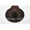 100 Pure Woolen Unisex Autunnowinter Fadoras Hat con banda larga brim per donne e uomini T2005081959605