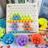나무 구슬 게임 게임 Montessori Educational Early Learn Children Clip Ball Puzzle Prechool 유아 장난감 어린이 선물