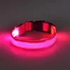 Dog Collars Smycze 1 sztuk LED Collar Noc Bezpieczeństwo Miga Glow W Dark Leash Dogs Puppy Fajne Produkty Pet Produkty Akcesoria