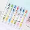 Highlighters 7pcs/set Can Change Color Highlighter Water Marker Pen Children Kids Drawing Discolor School Stationery Student Gift