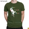 Escalade Magique Licorne Contour T-shirts Lettre Lumière Du Soleil Élégant Créature T-shirt Pour Hommes Casual Cadeau HipHop Top Ras Du Cou T200224