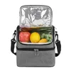 New Double layer 9L Insulated Thermal Cooler Lunch box bag for work Picnic bag Bolsa termica loncheras para mujer for student 201016