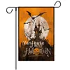 Halloween Garden Flag Pumpkin 47 * 32cm Linnen Werf Banner Vlaggen Halloween Decoratie Feestartikelen T2I52455