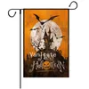 Halloween Giardino Bandiera Zucca 47 * 32 cm lino cortile Banner Bandiere Decorazione di Halloween Rifornimenti del partito T2I52455