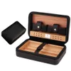 DEJAYA COHIBA CEDAR Cigarhumidor Box Travel Leather Cigar Case Hip