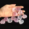 보석 자연 장미 석영 크리스탈 사랑 푹신한 아름다운 심장 모양의 돌 사랑 치유 크리스탈 보석 2021 제품