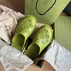 Europ shoes Dongdong logo thick bottomed Baotou half slippers send box bag anti slip high versatile beach shoes