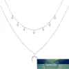 Nouveau collier de mode multi-couche plaquette lune collier vente de bijoux collier couleur argent pour les femmes