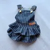 Hond Kleding Puppy Meisje Denim Kleding Zomerjurk Voor Honden Kleding Chihuahua Kleine Poedelrassen York Pomeranian Huisdier Rok7824544