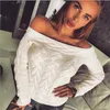 Women's Sweaters Womens Casual 2022 Computer Knitted Christmas Slash Neck Pullovers Korean Top Girls Sweater Mama Clothing