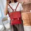 Moda feminina mochila feminina de alta qualidade couro pequeno livro sacos escolares para adolescentes sac a dos viagem mochilas295s