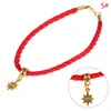 Charmarmband Jesus religion Cross Pendant Armband Par Red Cord String Wax Rope Pared For Women Men235s