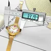 Nibosi Moda Crystal Ladies Watch Top Luksusowa Marka Sport Wodoodporny Pas Mesh Kobiety Zegarki Zegarki Relogio Feminino