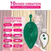 Ägg Ny bärbar vibrator trådlös fjärrkontroll vibrerande äggvärme Kvinnlig masturbation Massager Sexprodukter 1124