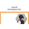 Pile damskie japońskie koreańskie wersje ins retro trend patch baotou dzianiny jesień i zima pulower kapelusz pluszowy podszewka