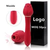 NXY Vibrators Niusida Double Head Rose Toy Vibrator for Women Sex Toys Woman Adult 01046788100