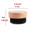 Nova Bristle Beard Brush Round Wooden Handle Handle Homens Barbas Pente Face Massagem Care Tools Boar Bristle Modach Brushes ZZB12181