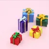 3D Resin Simulation Mix Colors Christmas Gift Box Art Supply Decoration Charm Craft Scrapbook Accessories2644