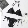 Frauen Drei-Punkt-Badeanzug Mode Sommer zweiteilige Bikini-Anzüge Set mit Buchstaben Sexy Strand-Badeanzug-Badebekleidungs-Kleidung hochwertig