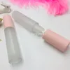 10 / 50pcs DIY Lip Gloss Boîte en plastique Conteneurs Vide Givré Lipgloss Tube Eyeliner Cils Conteneur Mini Lip Gloss Split Bouteille T200819