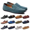 404 heren casual schoenen lederen Britse stijl zwart wit bruin groen geel rood mode buiten comfortabel ademend