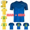 Man Kids Kit 2021 2022 Coutinho Firmino Jesus Brazils Soccer Jerseys 21 22 Paqueta Neres Marcelo G.jesus P.coutinho Casemiro Football Shirt Mundur Camisa feminina