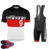 2021 Scott Team Cycling Maniche corte in jersey Shorts Set Uomo 100% poliestere Bike a secco rapido Sportswear roupa ciclismo U20042016