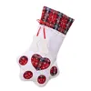 Noel Süslemeleri Çorap Sevimli Şeker Hediye Çantası Yenilik Kırmızı Kar Tanesi Dekorasyon Şekil Ev
