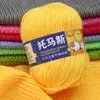 1PC 50g / balle 135m fil à tricoter pas cher Chine Crochet bio bébé fils de laine écheveau colorant écologique de haute qualité Y211129