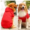 Sweat-shirts à capuche avec poche pour chien, vêtements chauds pour animaux de compagnie, manteau pour chiot, veste, 5 couleurs, cadeaux, XS-5XL, automne et hiver