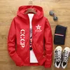 Frühling Herbst Windjacke Jacke Männer CCCP UdSSR lässige Kapuzen-Hip-Hop-Bomberjacke Sportbekleidung