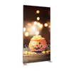 Reclame Display-apparatuur 85x200cm Frameloze SEG Lichtbak Dubbelzijdige vloer staande voor Silicone Edge Backlit Fabric Displays