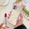 Luxury Designer Cell Phone Cases For Iphone 13 11 12 Pro Max Mini X Xr Xsmax 7 8 Plus Skin Feel Mirror Surface Cover Designer Case9819820