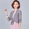 Thin Long Sleeve Shrug Bolero Women Short Casaco Feminino Slim Woman Open Stitch Womens Coats Outer 210607