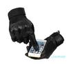 Touch Screen Hard Knuckle Luvas Táticas PU Arro de couro Combate Airsoft Outdoor Sport Ciclismo Pintball Huntball Swat