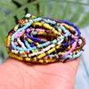 Bracelets de charme Lua menina 20 peças Binchas de semente Bracelete boho moda bohemian elástica vintage pulseras femme gota de femme